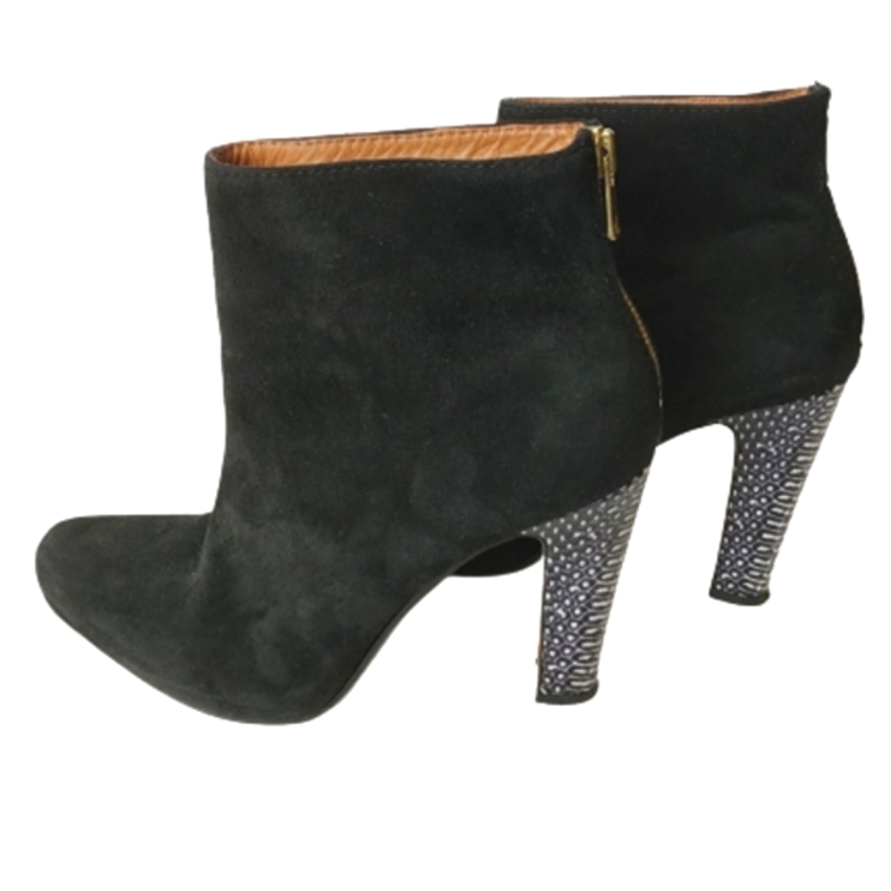 High Heel Platform Suede Ankle Booties 38